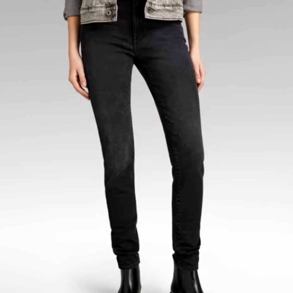 G-Star Womens Skinny Jeans in Black
